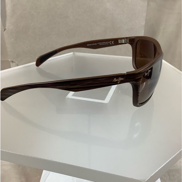Maui Jim Makoa MJ 804-25W Wrap Brown Polarized Sunglass Frames Only Brown 59mm - Picture 3 of 16